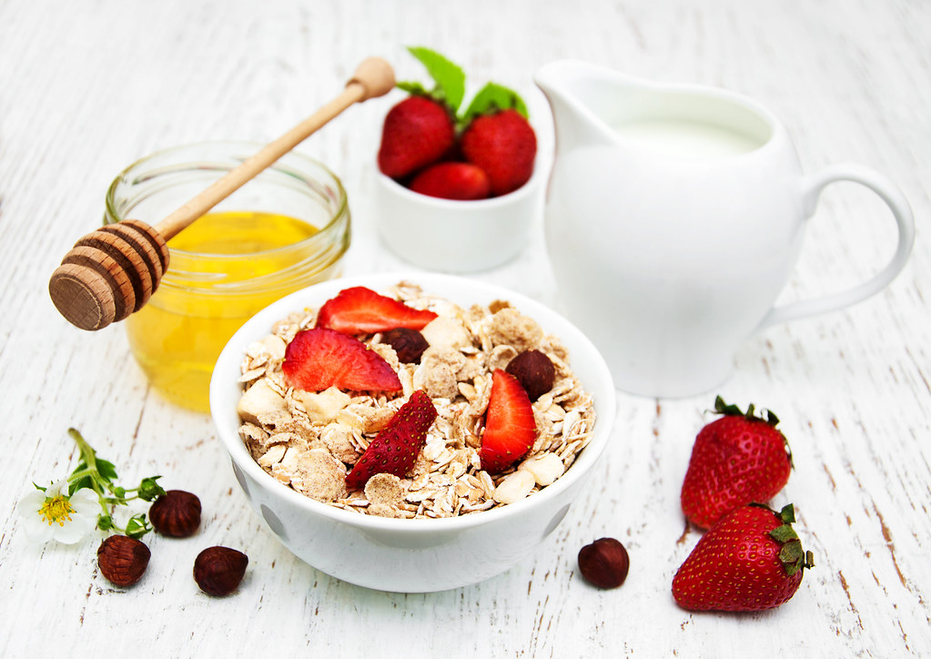 A wholesome muesli bowl
